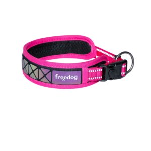 Freedog Boreal – Reflektujuća postavljena ogrlica za pse (Roze)