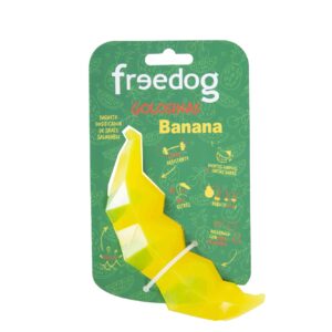 FREEDOG Golosinas Banana – Interaktivna gumena igračka za poslastice