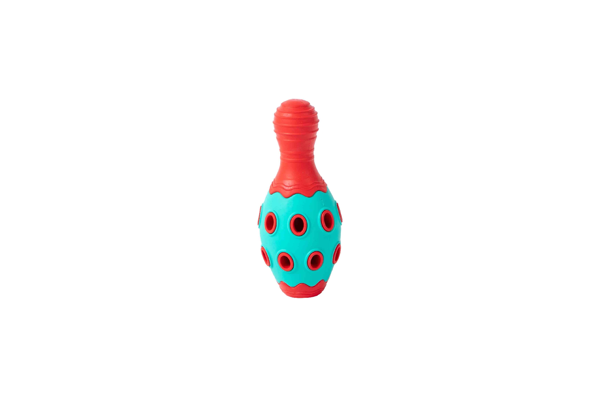 FREEDOG Bowling Holes Igračka za pse (Crvena/Aqua)