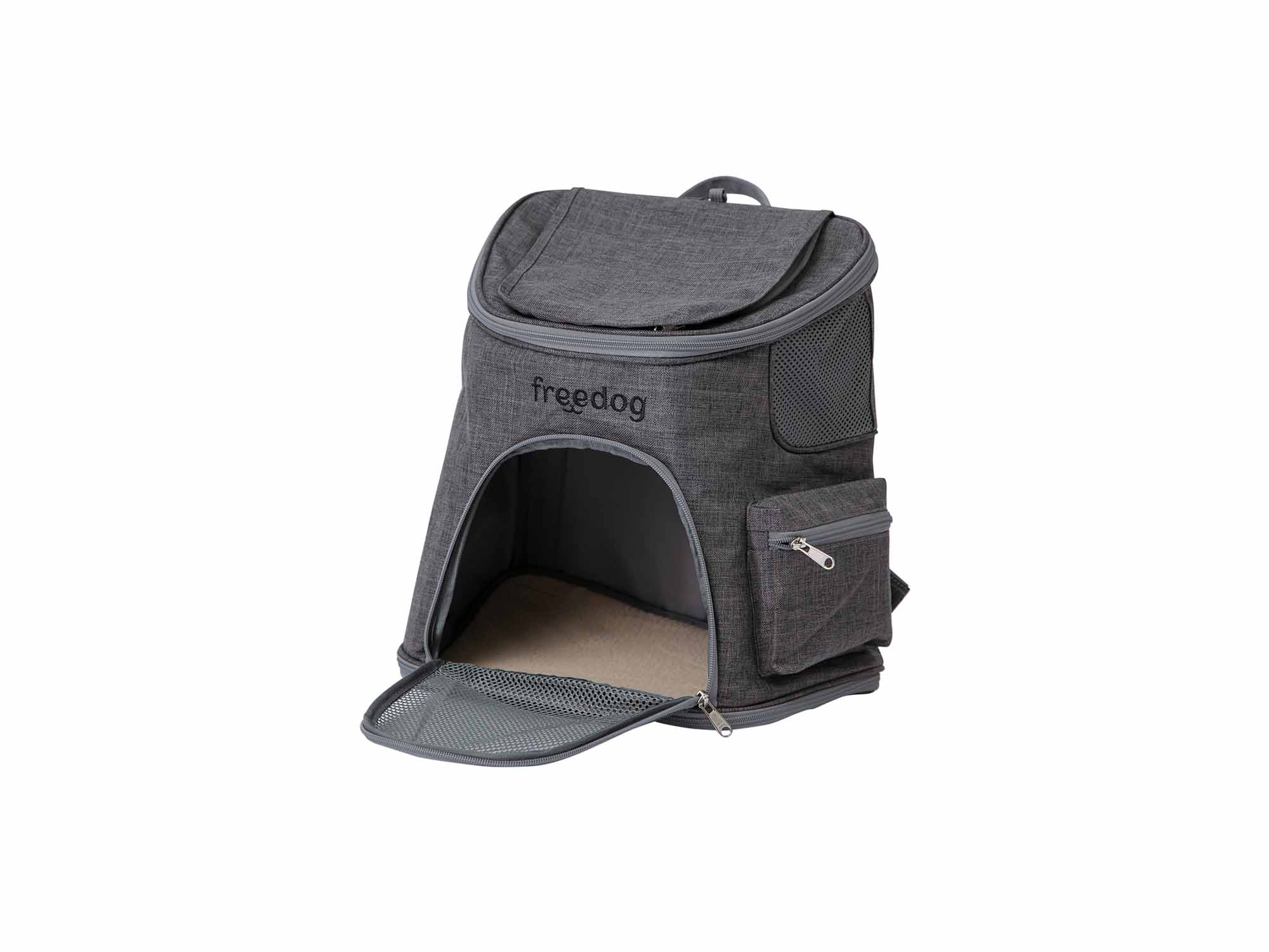 Freedog Makalu Ergonomska Torba / Ranac za Kućne Ljubimce – Gris Oscuro (40 x 36 x 28 cm) - Image 2