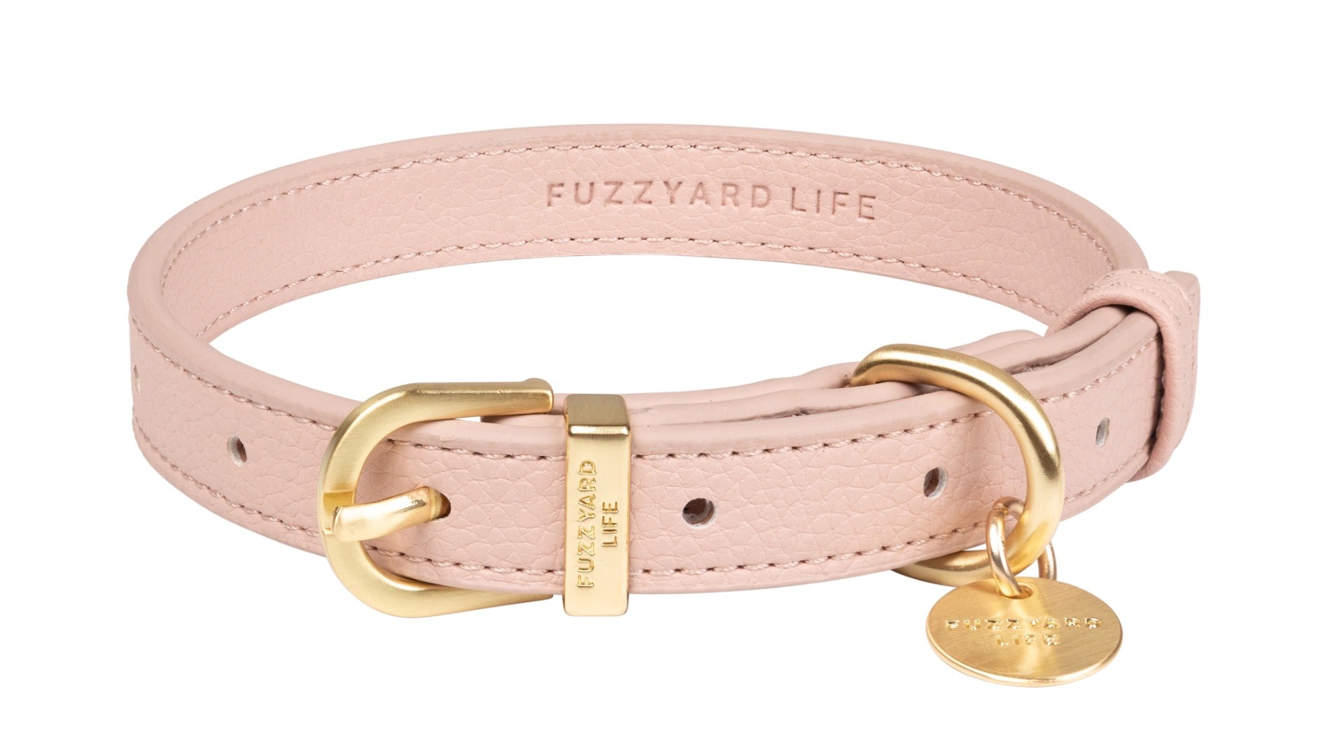 FUZZYARD Life Kožna ogrlica za pse – Blossom Pink - Image 2