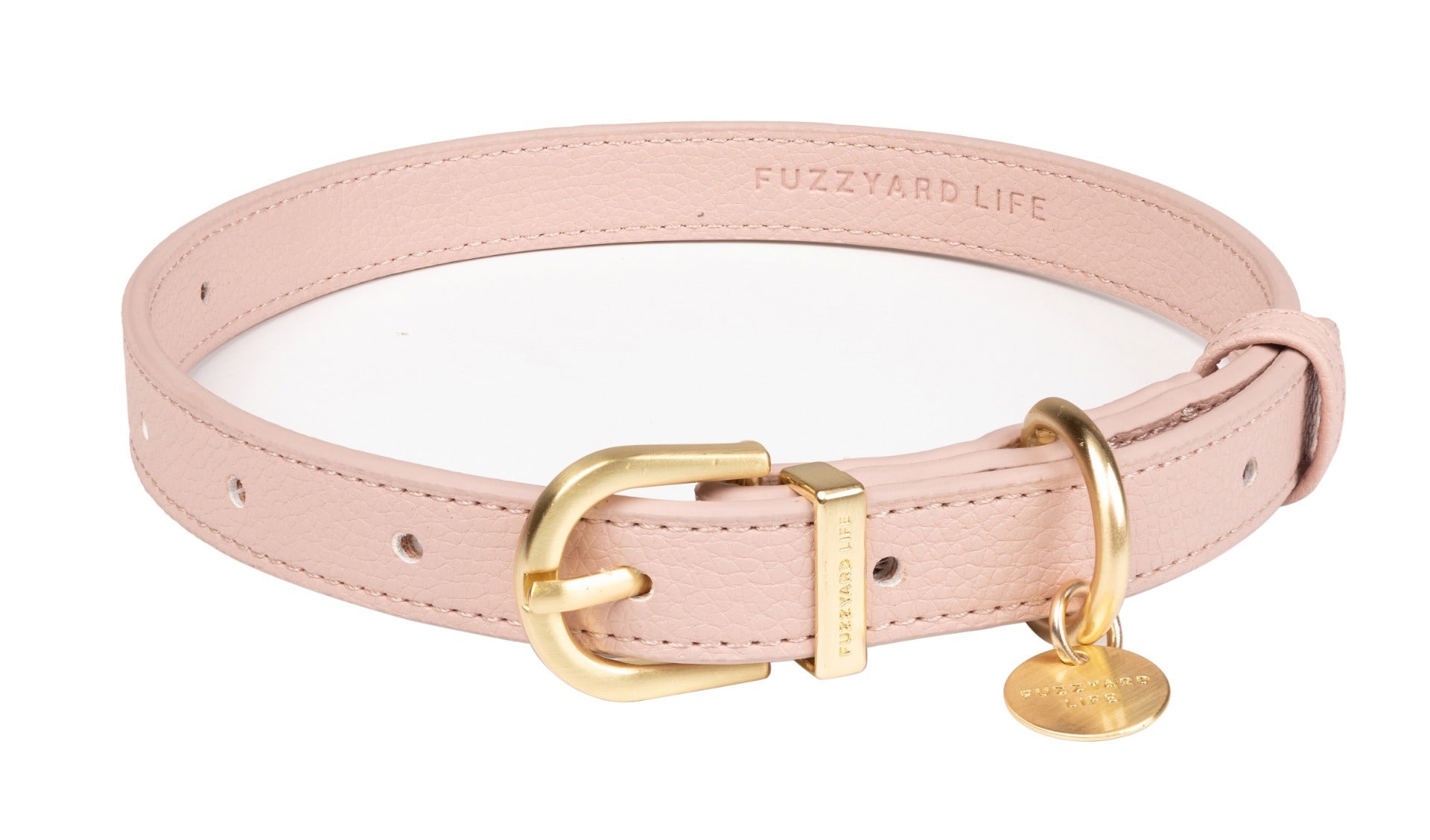 FUZZYARD Life Kožna ogrlica za pse – Blossom Pink