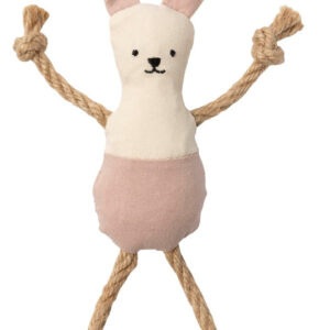 FuzzYard Life premium interaktivna igračka za mačke – Zeko sa konopcima (Sandstone / Soft Blush)