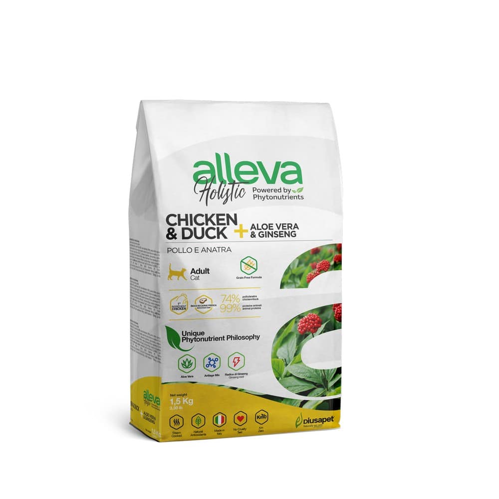 Alleva Holistic Adult Cat Chicken & Duck Sterilized – Hrana za Sterilisane Mačke 1,5kg