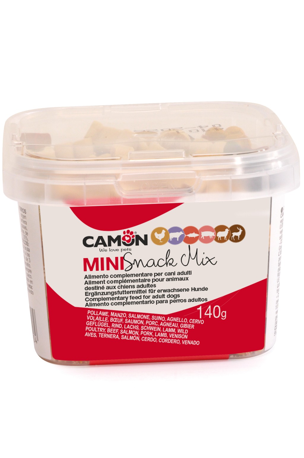 CAMON MINI Snack Box – Miks poslastica u raznim ukusima, 140 g (AE074)