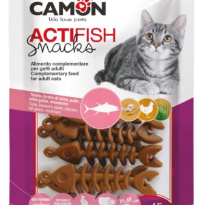 CAMON Actifish Dentalna poslastica za mačke – Tunjevina i piletina, 45 g (AF455)