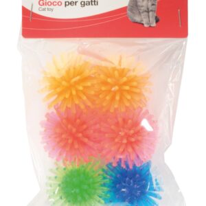 CAMON Šarene PVC loptice za mačke – Mix boja, 3 cm (AG0384)