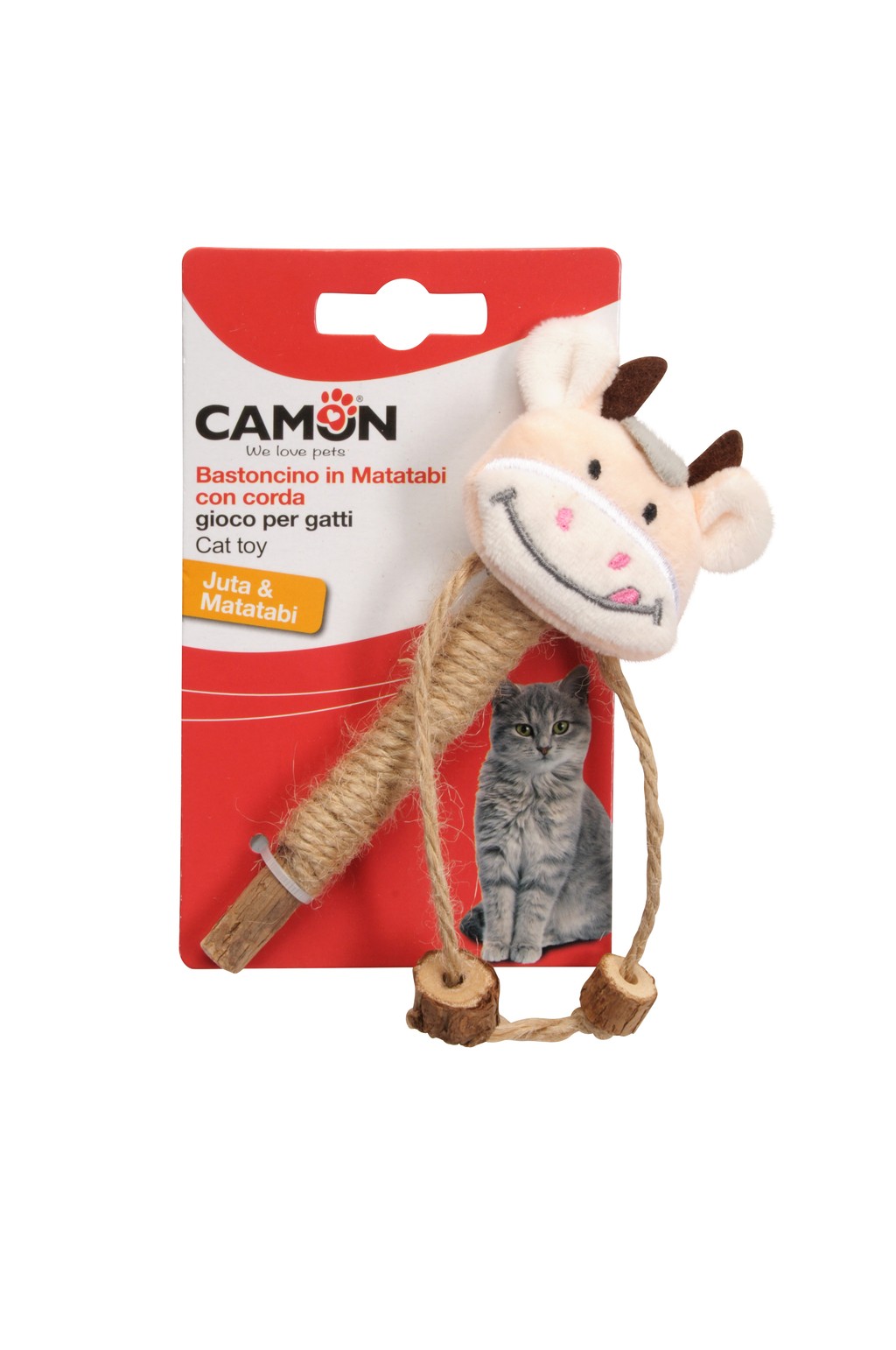 CAMON Matatabi igračka za mačke – Miševi sa papirnim kanapom, 14 cm (AG112)