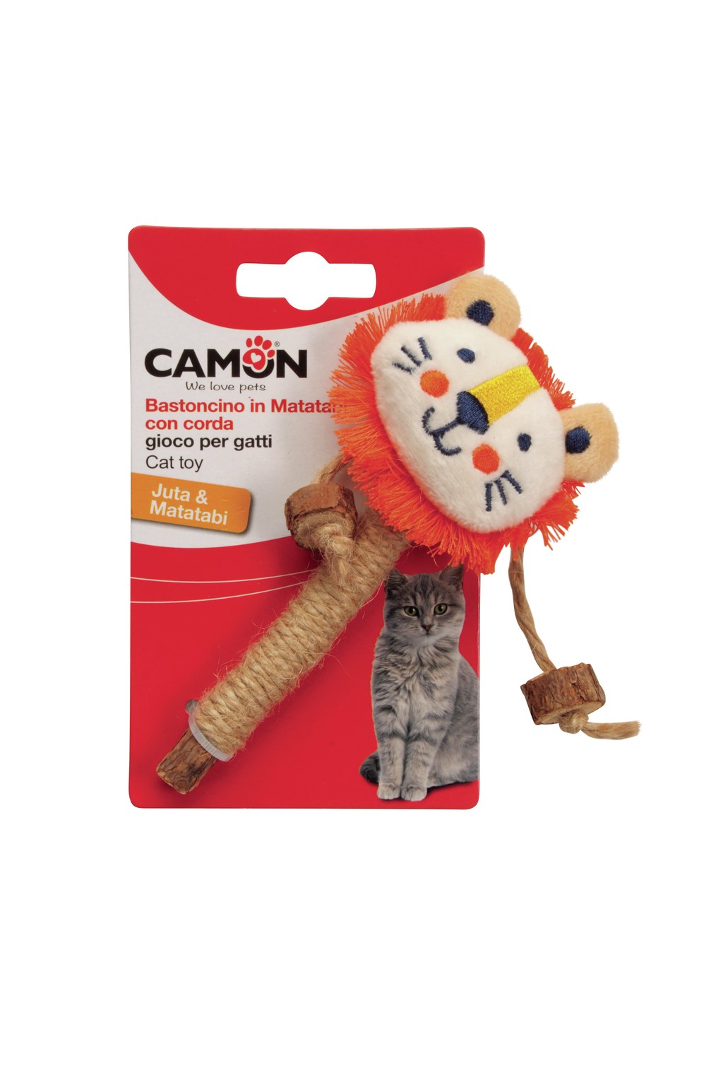 CAMON Matatabi igračka za mačke – Miševi sa papirnim kanapom, 14 cm (AG112) - Image 2