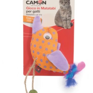 Camon Igračka za Mačke od Poliestera i Matatabija – Ptičica sa Mačjom Nanom (AG126)