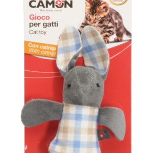 CAMON Interaktivna igračka za mačke – Njihajući zec sa mačjom mentom, 12 cm (AG139)