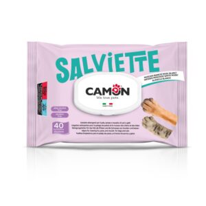 Camon Vlažne Higijenske Maramice za Pse i Mačke – Bijeli Mošus (40 komada)
