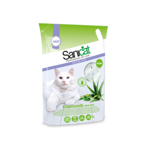 Sanicat Diamonds Aloe Vera 5L – Silikonski posip za mačke