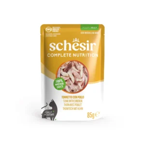 Schesir Complete Nutrition – Tunjevina sa piletinom u želeu, kesica 85g