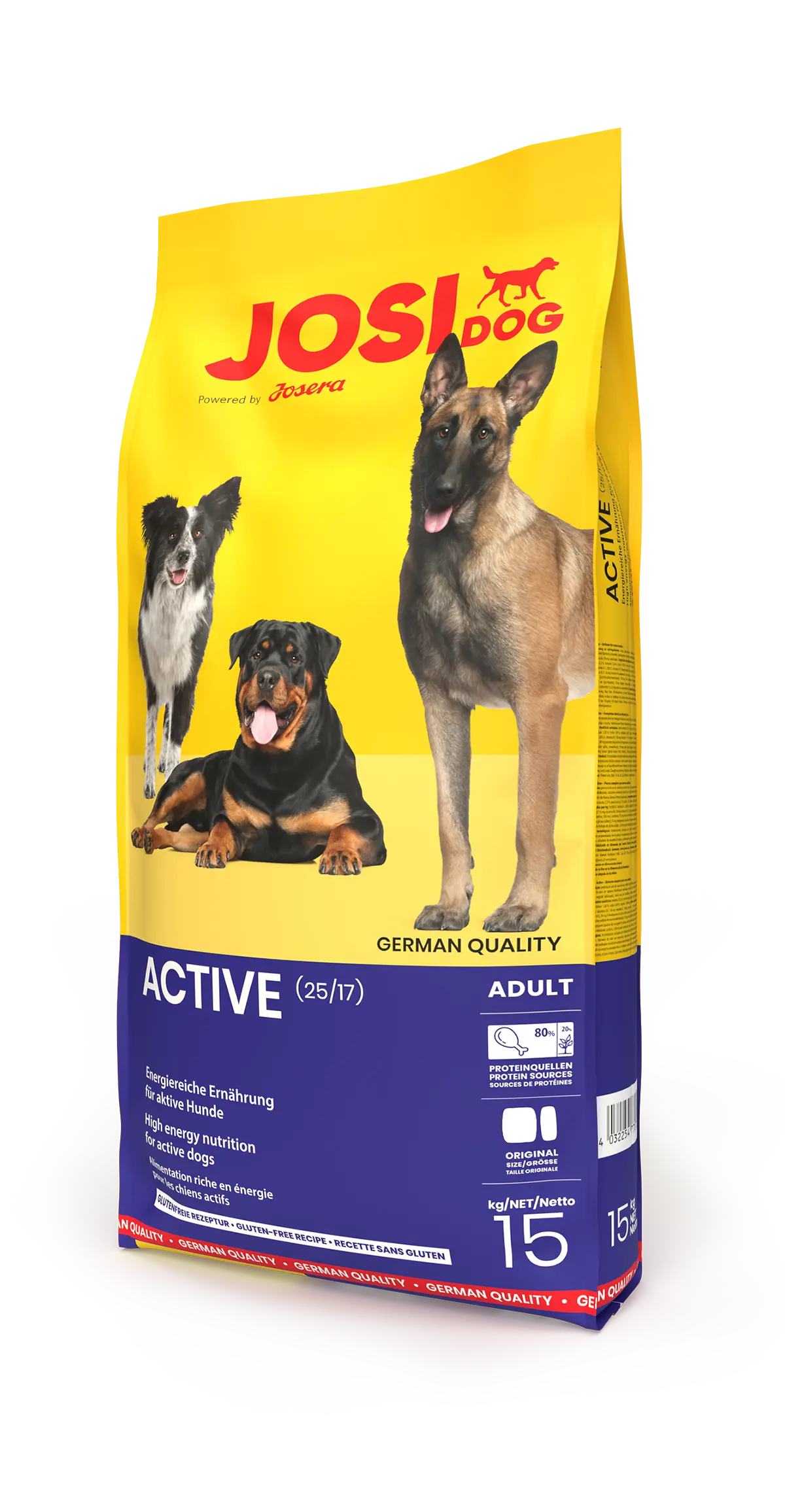 JosiDog Active Adult | Suva hrana za aktivne odrasle pse 15kg