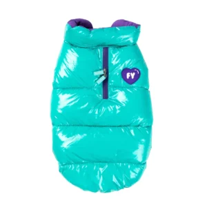 FuzzYard Amor Puffer Jacket | Turquoise | Zimska jakna za pse