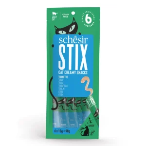 SCHESIR Stix Kremasta poslastica za mačke – Tunjevina (6x15g)