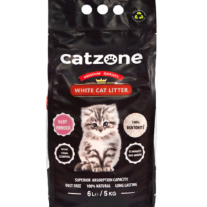 Catzone White Cat Litter Baby Powder – Premium grudvajući posip za mačke (5kg / 6L)