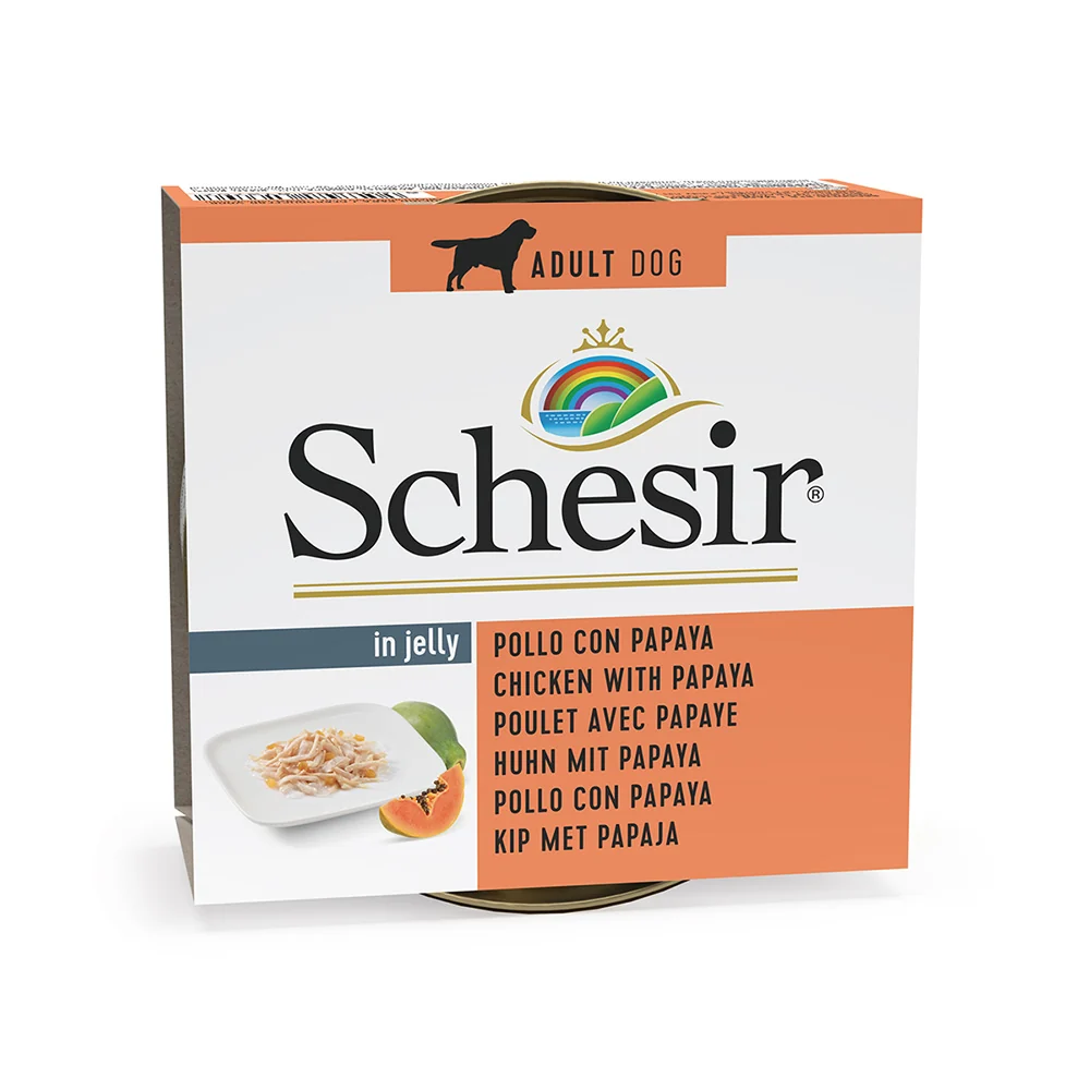 Schesir Dog u Želeu – Piletina s Papajom (150 g)