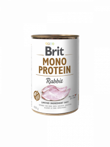 Brit Mono Protein Rabbit – Kompletna vlažna hrana za pse sa kunićem (400g)