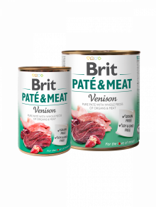 Brit Paté & Meat Venison – Kompletna vlažna hrana za pse sa divljači 400g