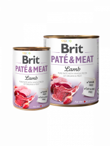 Brit Paté & Meat Lamb – Kompletna vlažna hrana za pse sa jagnjetinom 400g