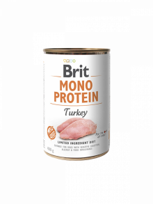 Brit Mono Protein Turkey – Kompletna vlažna hrana za pse sa ćuretinom (400g)
