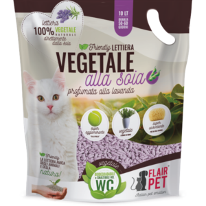 Flair Pet Friendly Lettiera Vegetale alla Soia – Biljni Pijesak od Soje sa mirisom lavande