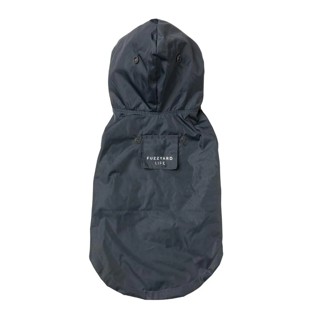 FuzzYard Life Raincoat | Slate Grey | Kabanica za pse