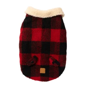 FuzzYard The Lumberjack Kaputić za Pse – Crveno/Crni Karirani