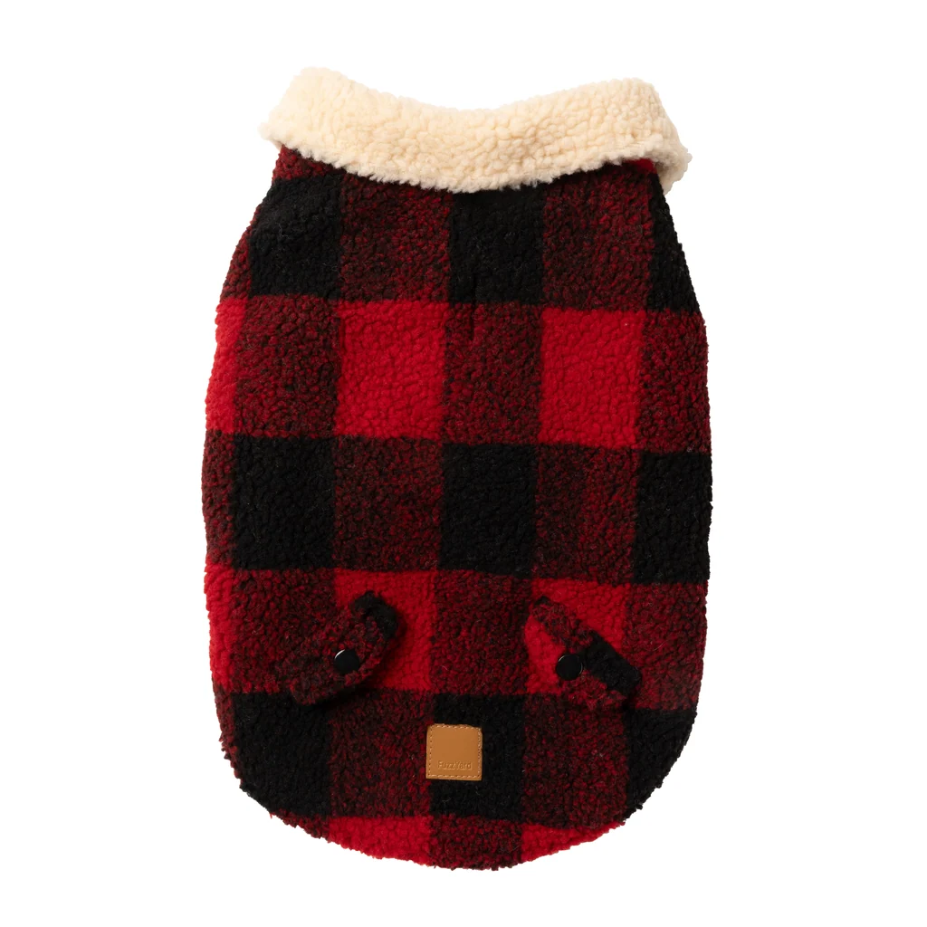 FuzzYard The Lumberjack Kaputić za Pse – Crveno/Crni Karirani