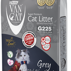 VanCat G225 Grey Activated Carbon – Super Premium grudvajući posip za mačke (10L)
