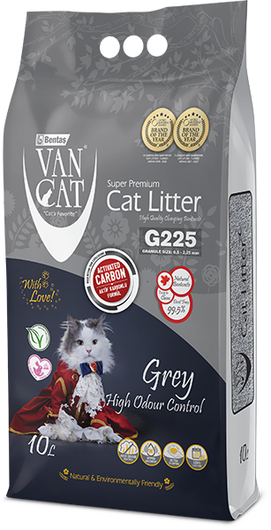 VanCat G225 Grey Activated Carbon – Super Premium grudvajući posip za mačke (10L)