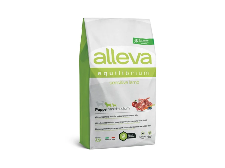 Alleva hrana za pse EQUILIBRIUM SENSITIVE Puppy Mini/Medium - jagnjetina 2kg