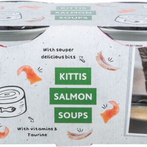 TRIXIE Kittis Salmon Soups – Supa za mačke sa piletinom i lososom (4 × 80 g)
