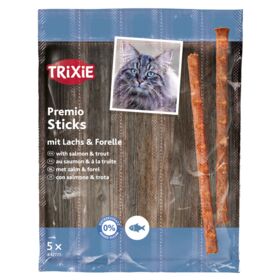 Trixie Premio Sticks Poslastica za Mačke sa Lososom i Pastrmkom – 5 × 5 g