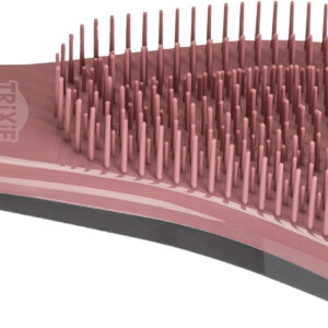 Trixie ergonomska meka plastična četka za pse i mačke – Roze/Crna (19 cm)