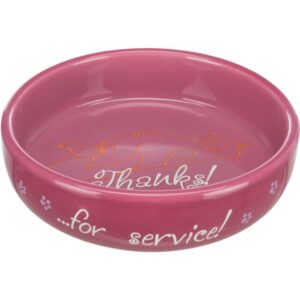 Trixie Keramička Zdjela za Mačke – "Thanks! ...for service!" (Roze)