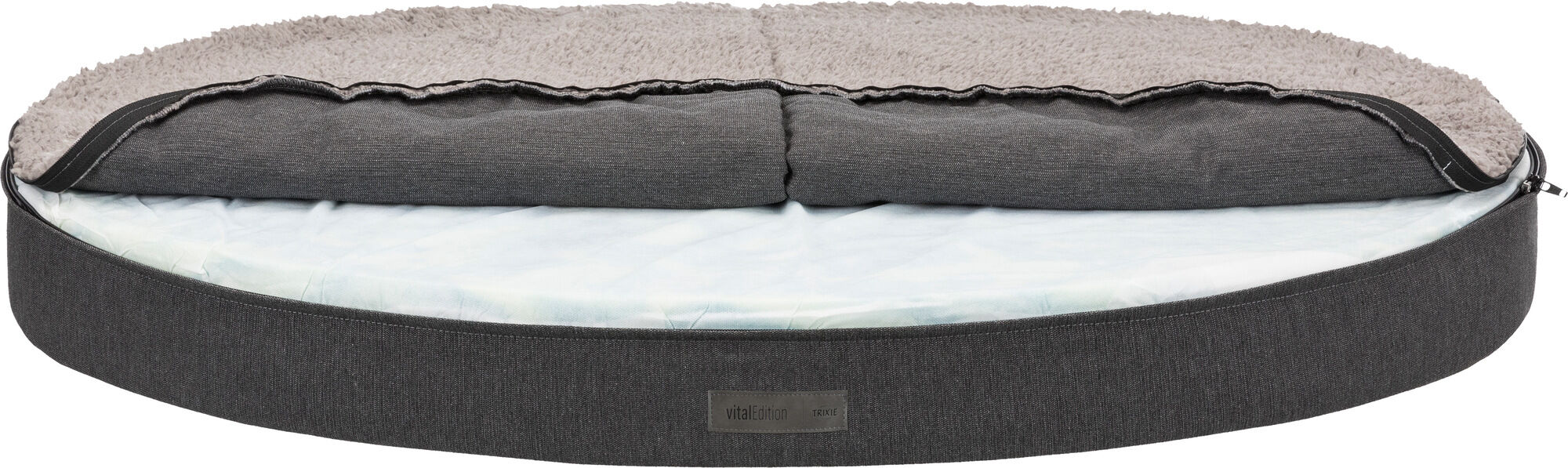 Trixie Ortopedska sofa za pse Vital Sofa Bendson – Tamnosiva / Svijetlosiva - Image 3