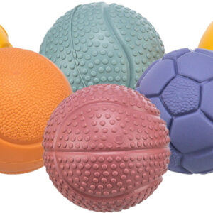 TRIXIE Set pjenastih sportskih loptica za mačke – Pakovanje 6 komada (ø 4.3 cm)