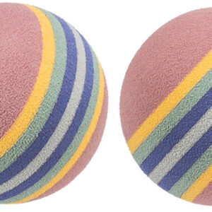 TRIXIE meke pjenaste loptice za mačke sa prugama – Set 4 komada (ø 4.3 cm)