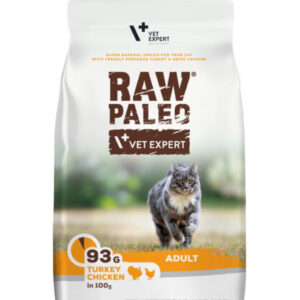 Raw Paleo Adult Cat (Ćuretina & Piletina) – Ultra Premium Suva Hrana za Odrasle Mačke 2kg