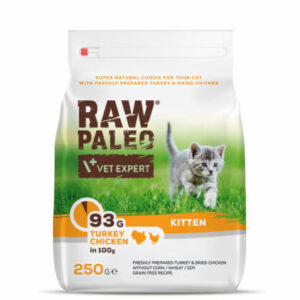 Raw Paleo Kitten (Puretina & Piletina) – Ultra Premium Suva  Hrana za Mačiće 250g