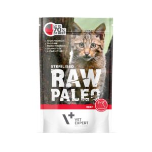 Vet expert raw paleo sterilised beef 100g