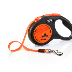 Flexy  povodac Neon S Tape 5 m narandžasta boja
