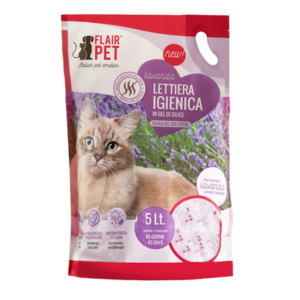 Flair Pet Lettiera Igienica Lavanda – Silikonski Pijesak za Mačke (5L)