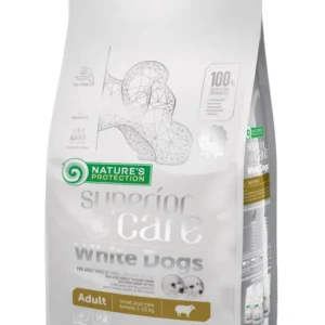 Nature's Protection Superior Care White Dogs Grain Free Adult Small and Mini Breeds – Super premium hrana bez žitarica za odrasle pse malih i mini rasa sa bijelim krznom 1,5kg