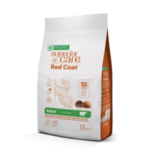 Nature's Protection Superior Care Red Coat Grain Free Adult Small Breeds – Super premium hrana bez žitarica za odrasle pse malih rasa sa crvenom i smeđom dlakom 1,5kg