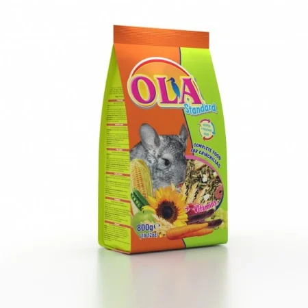 OLA Standard + Vitamins – Potpuna hrana za činčile (800g)