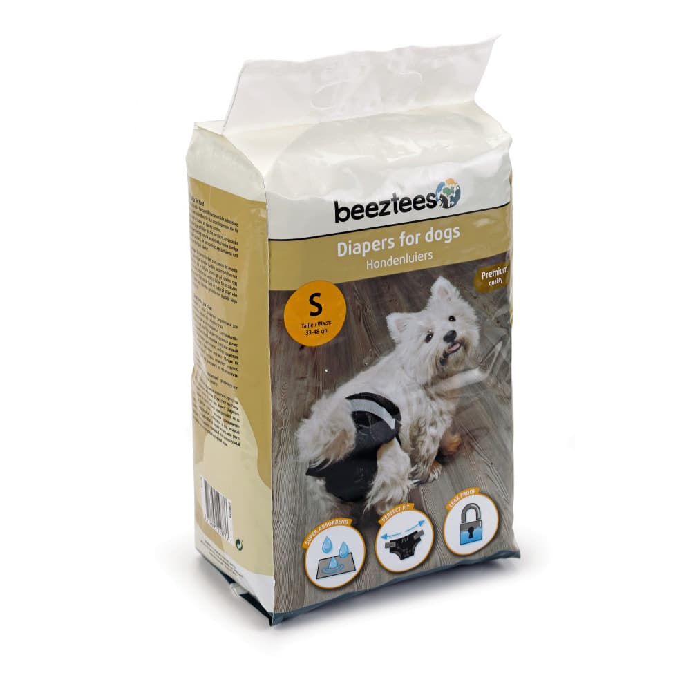 Beeztees Diapers for Dogs – Pelene za Pse, Veličina S (12 komada)